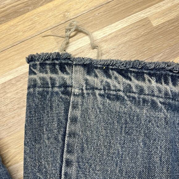 Vintage ELY Jeans Size 22x27 Destroyed Zipper Needs Work - M195 - Picture 7 of 14